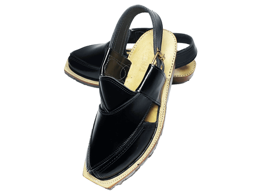 Narozi Chappal (Black) - Stylish Comfort (Double Sole) - Narozi Supermacy